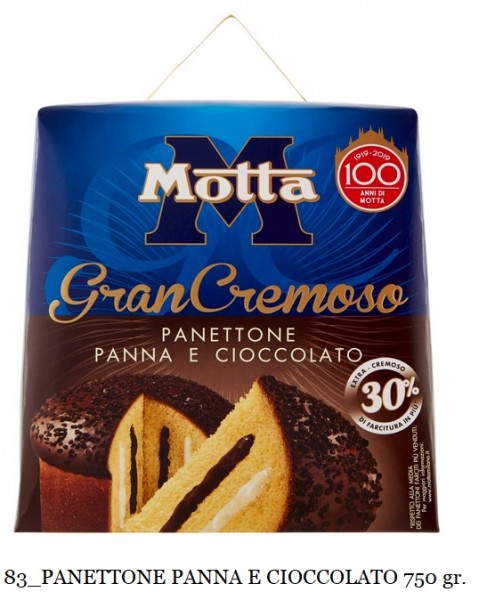 PANETTONE GRANCREMOSO PANNA CIOCCOLATO MOTTA 800 GR.