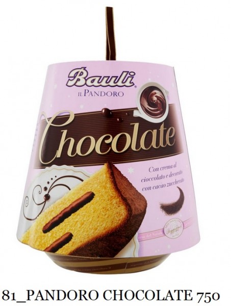 PANDORO CHOCOLATE BAULI 750 GR.
