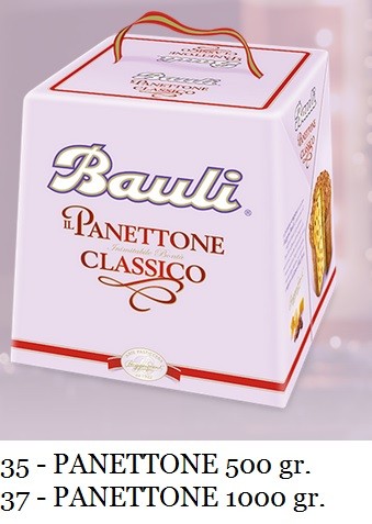 PANETTONE TRADITIONALE BAULI 1000 GR.